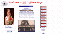 Desktop Screenshot of firsttowndays.com