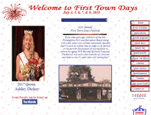 Tablet Screenshot of firsttowndays.com